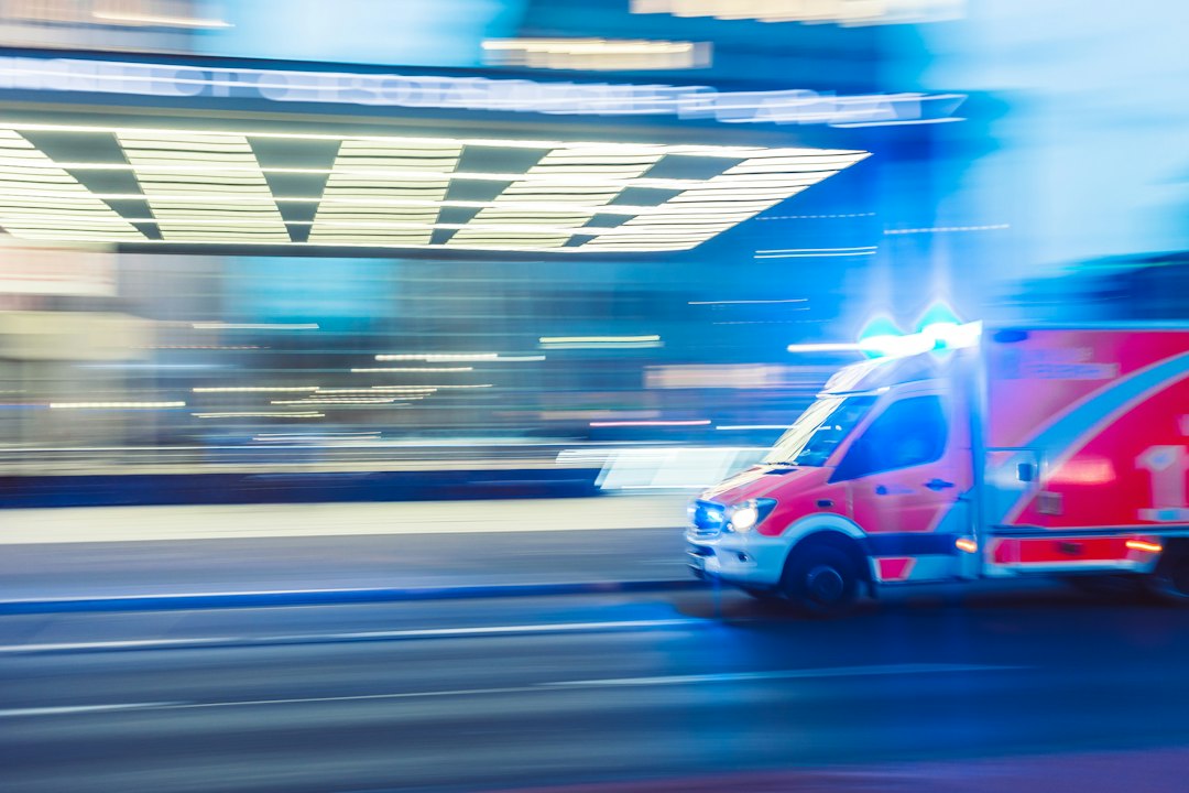 Emergency response vehicle traveling to a call